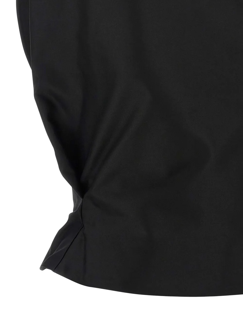 Magda Butrym Sculptural One-shoulder Bustier With Architectural Elements In Black