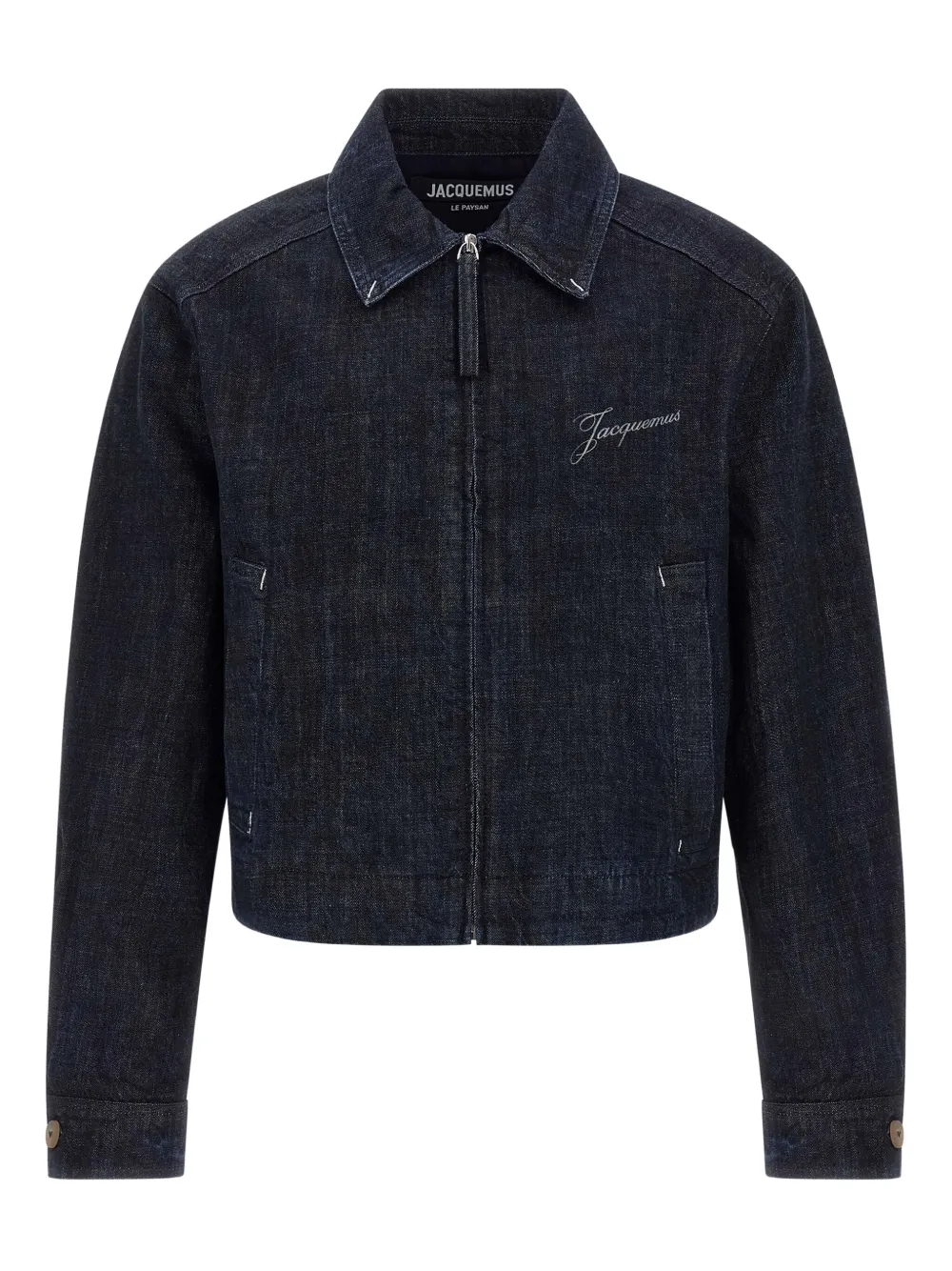 Jacquemus La Veste De-nîmes Canevas Jacket In Blue