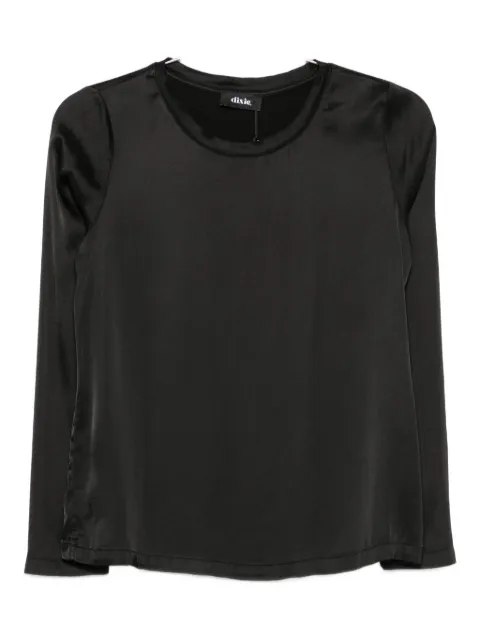 DIXIE long-sleeve satin T-shirt