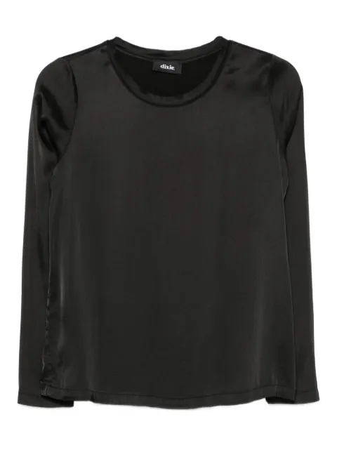 DIXIE long-sleeve satin T-shirt