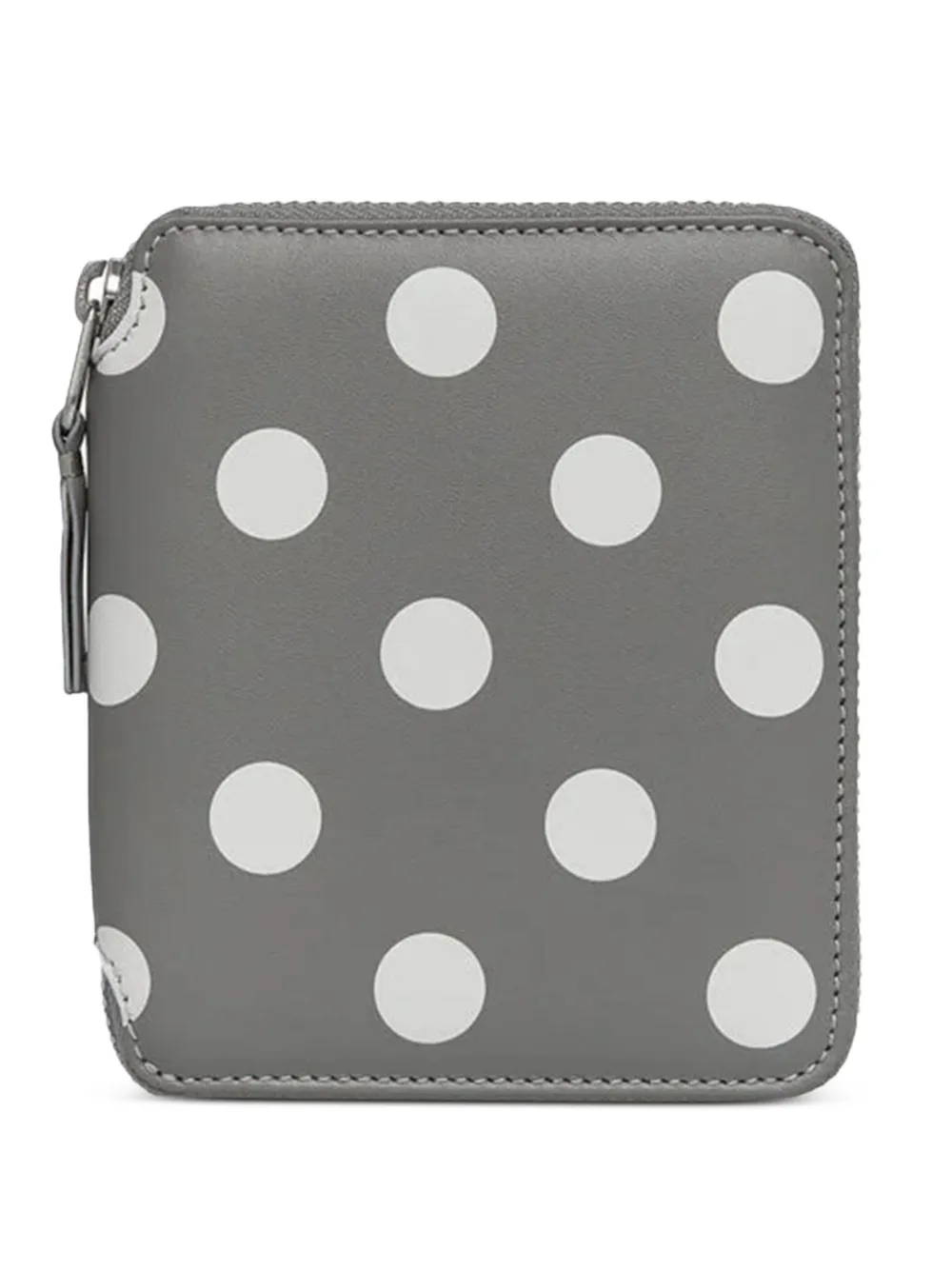 Comme Des Garçons polka-dot zipped wallet | Grey | Image 1