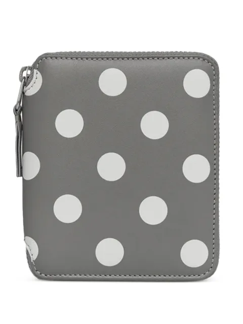 Comme Des Garçons polka-dot zipped wallet
