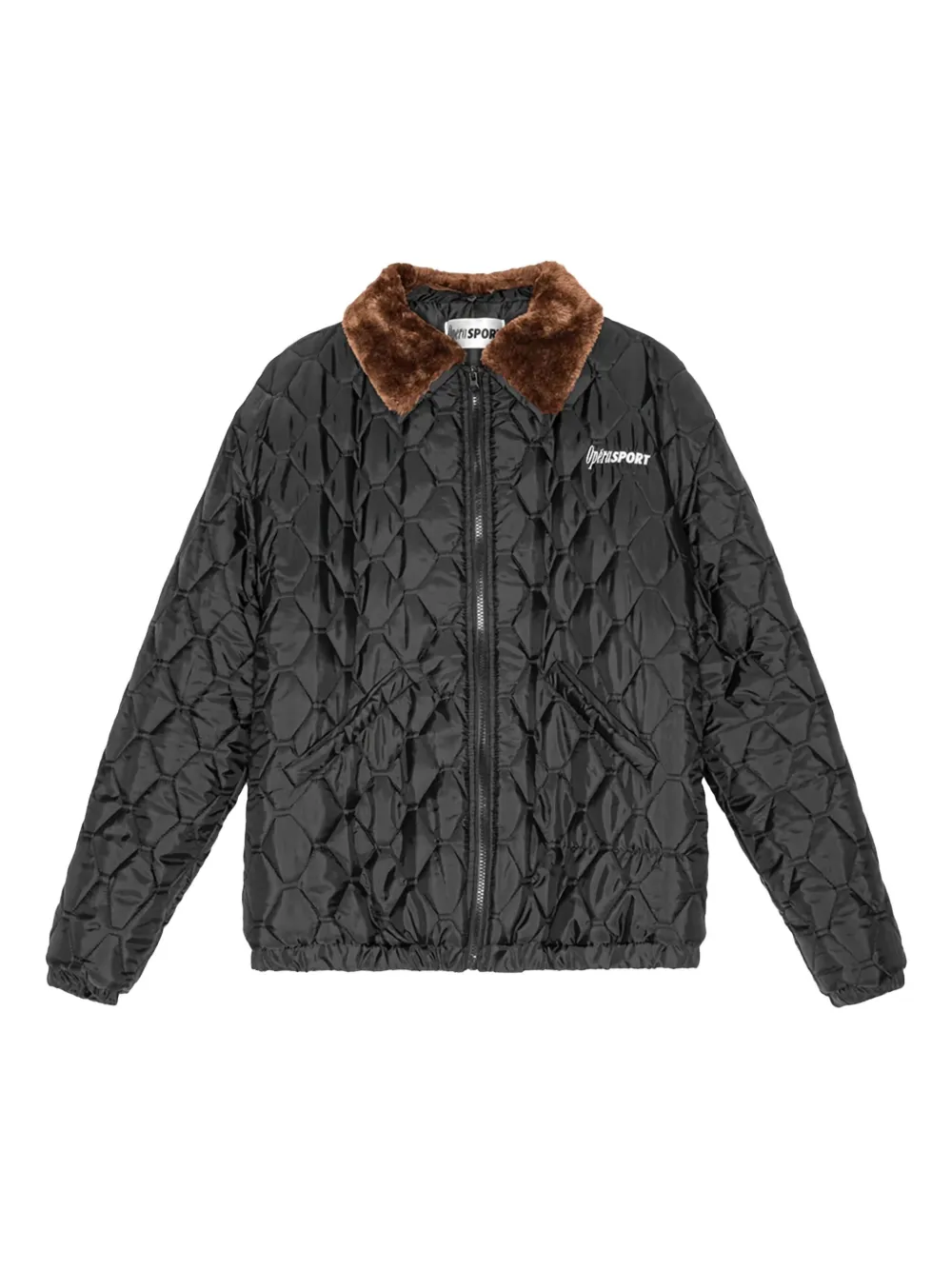 OpéraSPORT quilted trimmed-collar puffer jacket | Black | Image 1