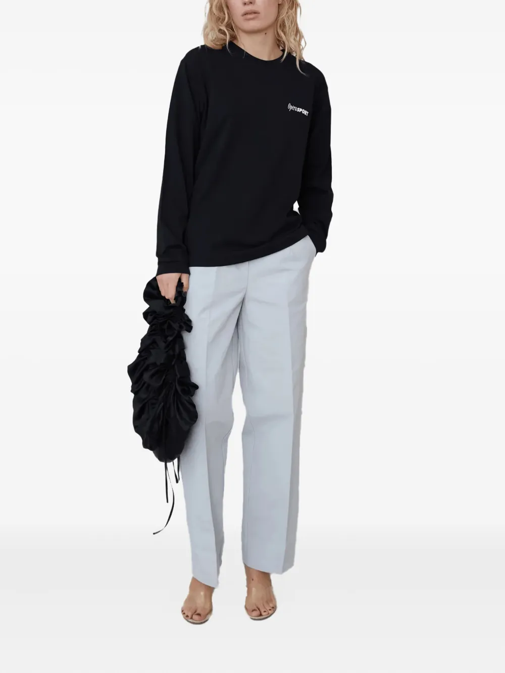 Claudette Logo-Printed Long-Sleeve T-Shirt