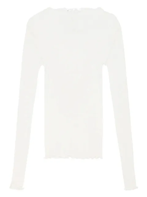 OpéraSPORT  Aline ruffled-hems ribbed T-shirt