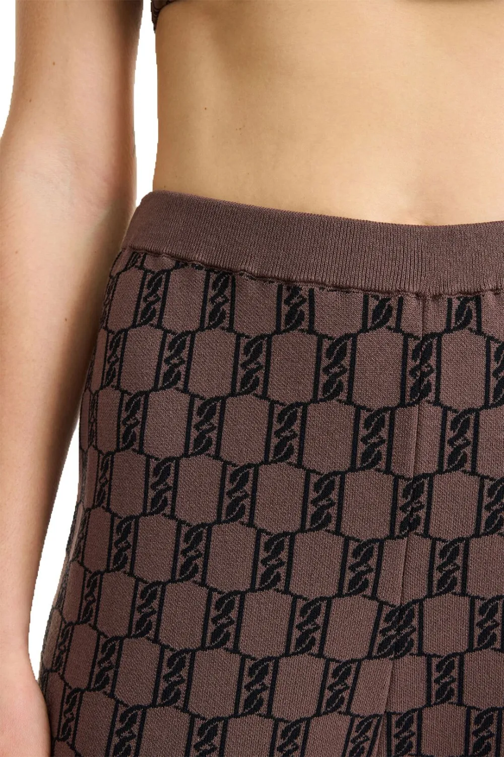 By Malene Birger Joggingbroek met monogram Bruin