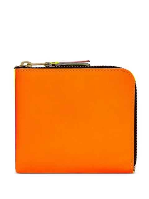 Comme Des Garçons Wallet cartera de piel con cierre en el contorno