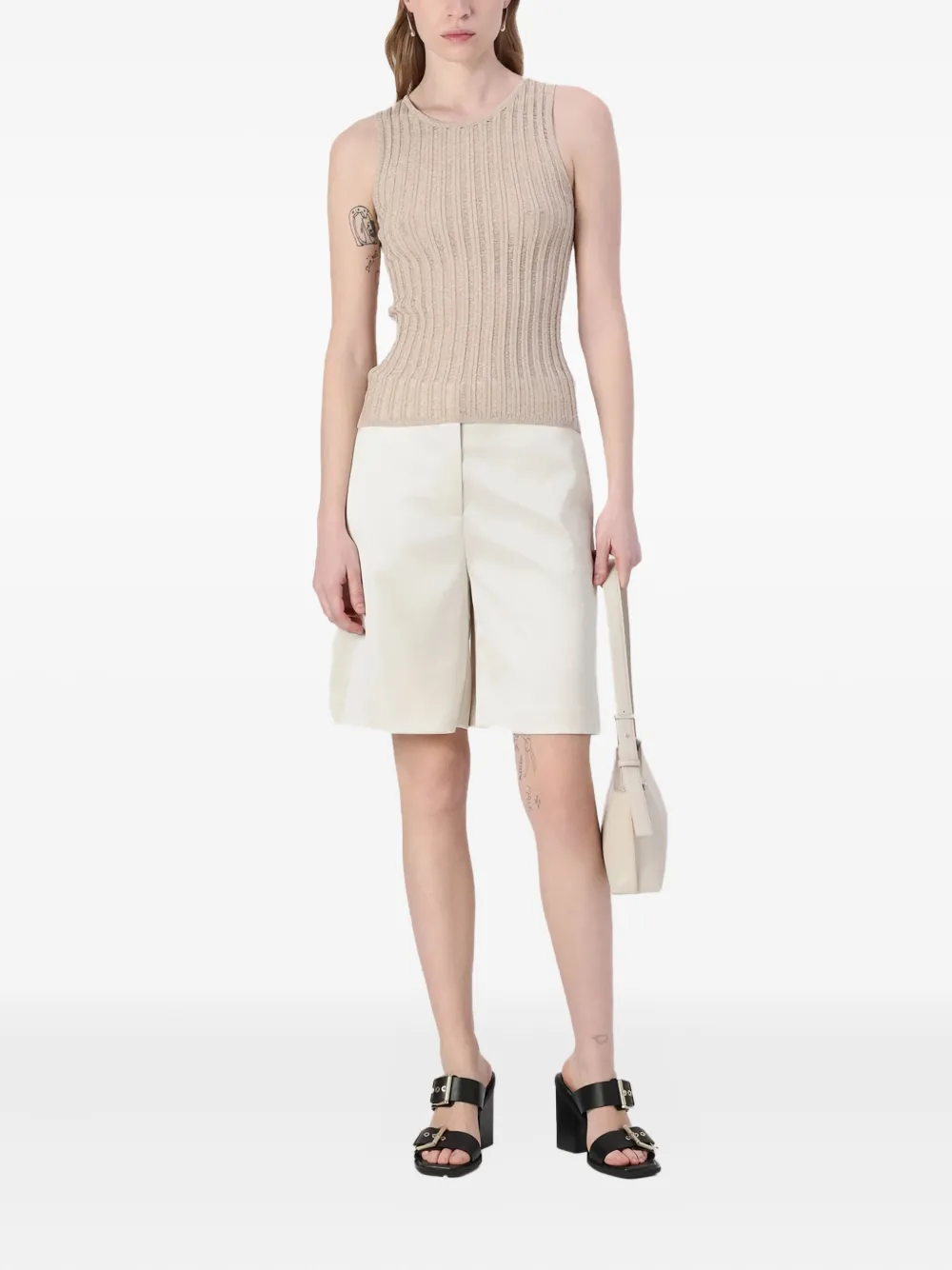Patrizia Pepe High waist shorts - Wit