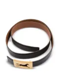Hermès Pre-Owned 1994 horse-buckle leather belt - Black