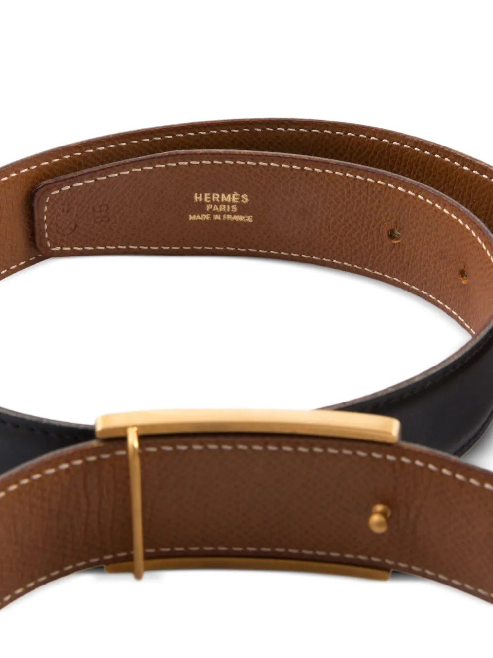 Hermès Pre-Owned 1994 horse-buckle leather belt | Image 2