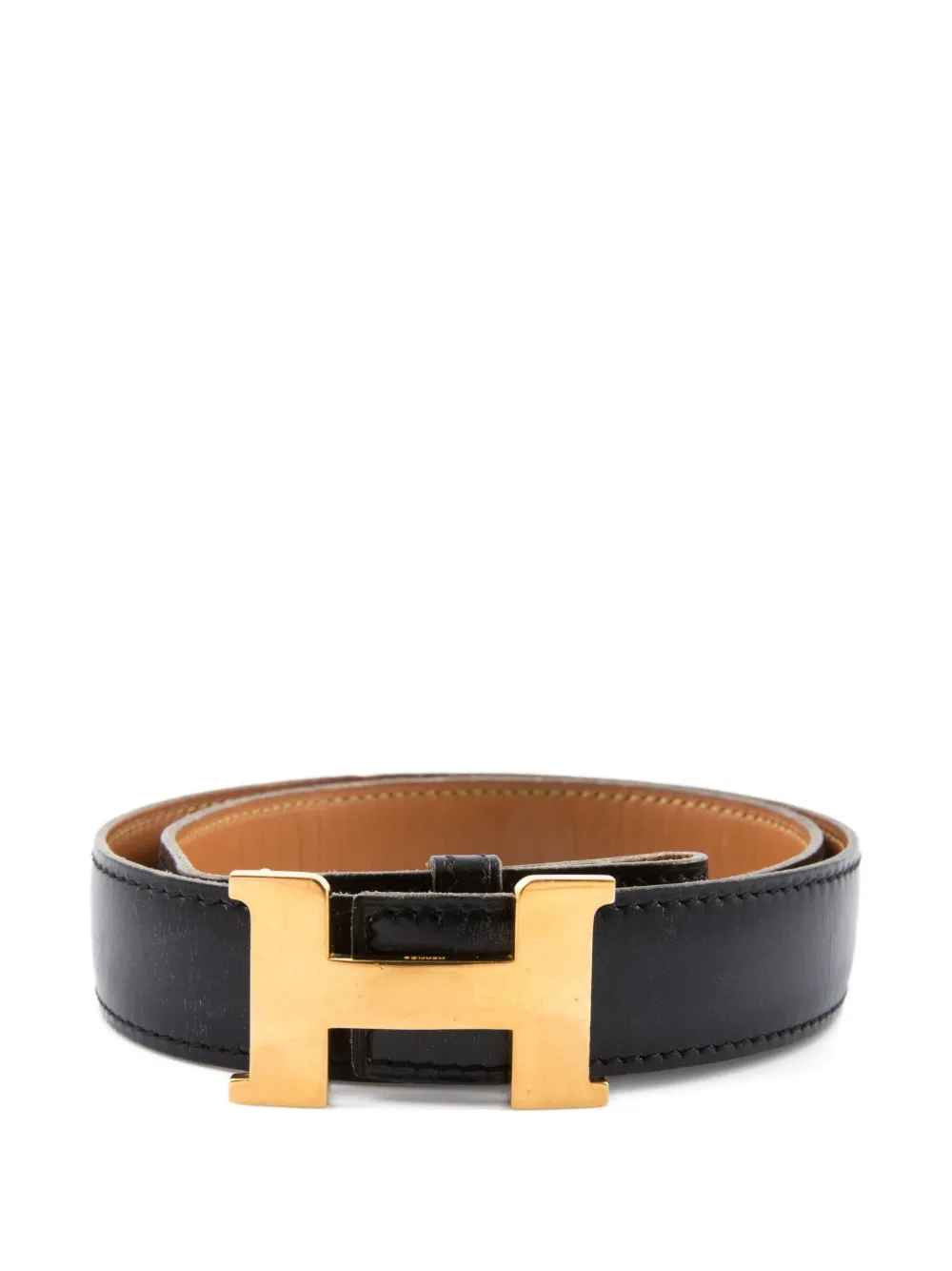 Hermès Pre-Owned 1979 leather belt - ブラック Hermès Pre-Owned 1979 leather belt - ブラック