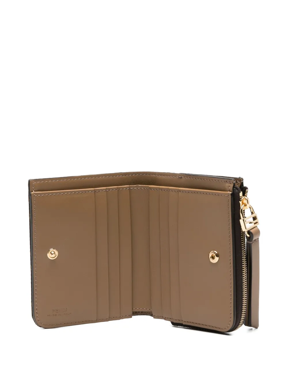 Fendi Small Wallet Sl Zucca Jacqu Wallets Brown In Brown