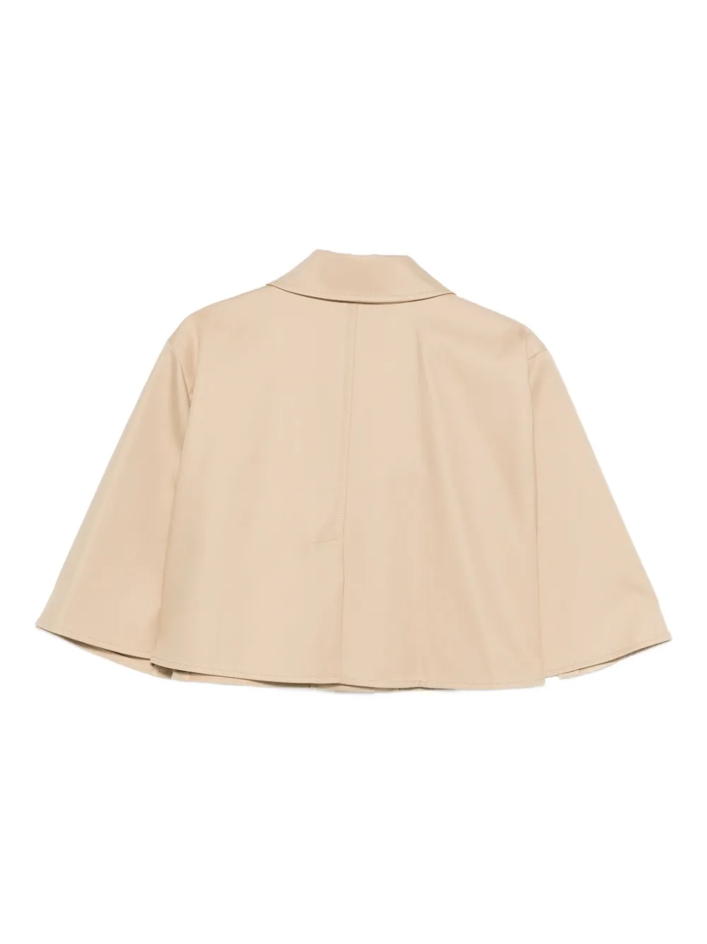 Max Mara Button-down Cape Jacket In Brown