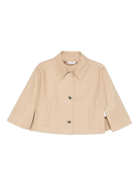 Max Mara button-down cape jacket