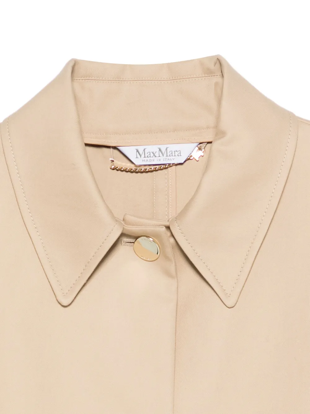 Max Mara Button-down Cape Jacket In Brown