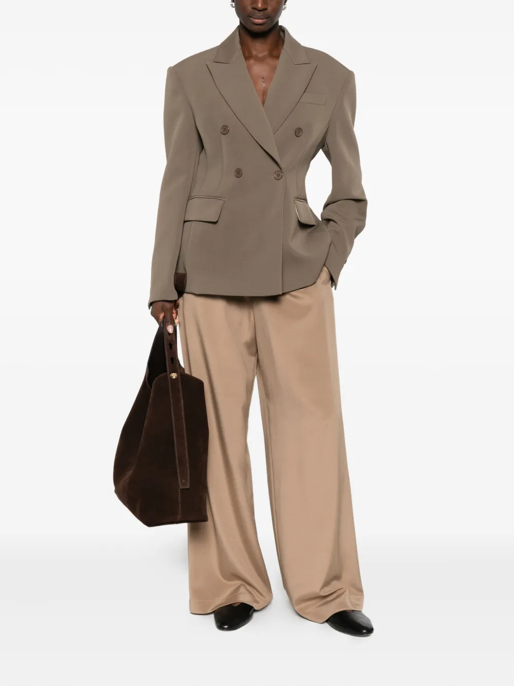 Max Mara elasticated-waistband trousers - Bruin