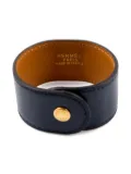 Hermès Pre-Owned 1998 Medor stud leather bracelet - Blue