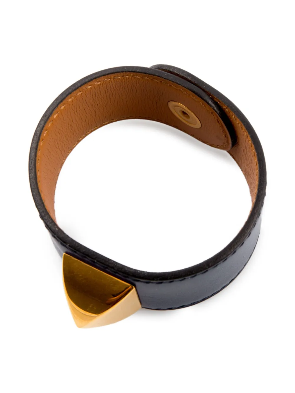 Hermès Pre-Owned 1998 Medor stud leather bracelet | Image 2