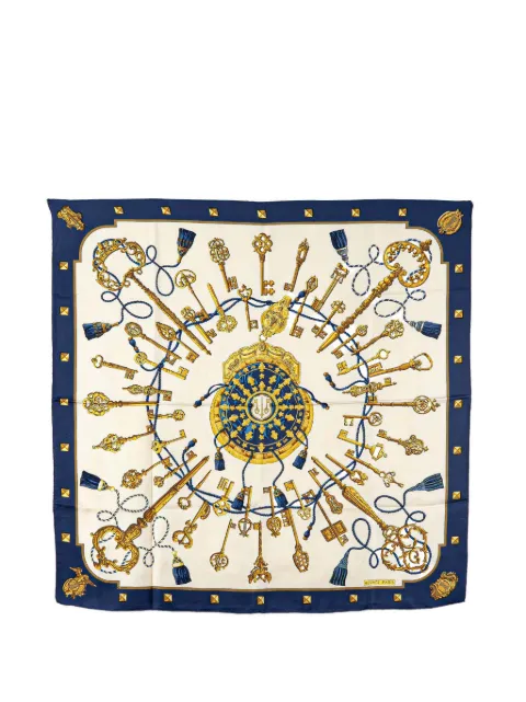 Hermès Pre-Owned 20th Century Les Cles Silk Scarf scarves