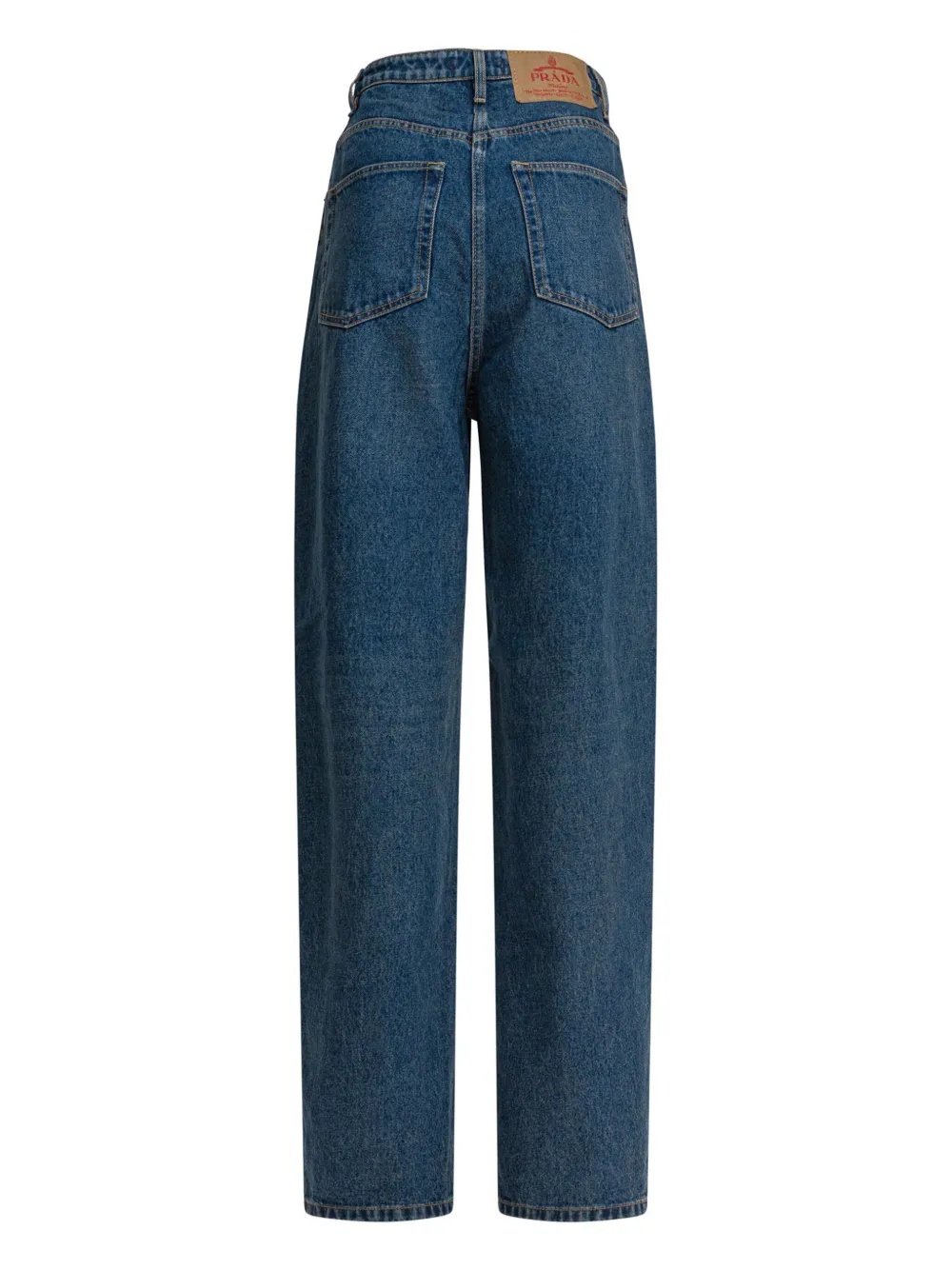 Prada Jeans met logoplakkaat - Blauw