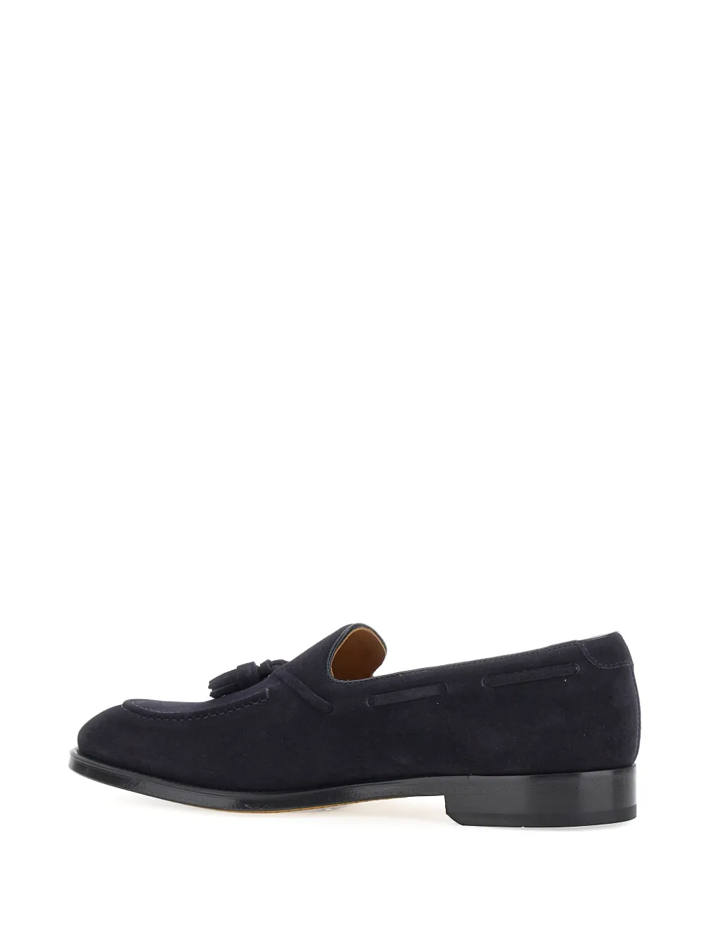 Doucal's tassel-detail suede loafers Blue