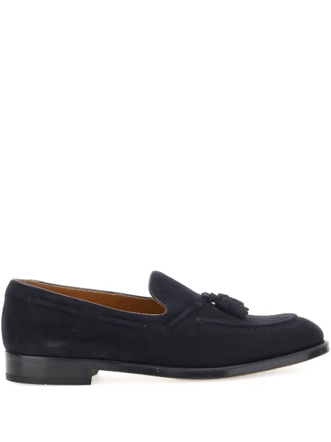 Doucal's tassel-detail suede loafers
