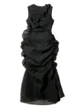 Cecilie Bahnsen ruffled sleeveless dress - Black