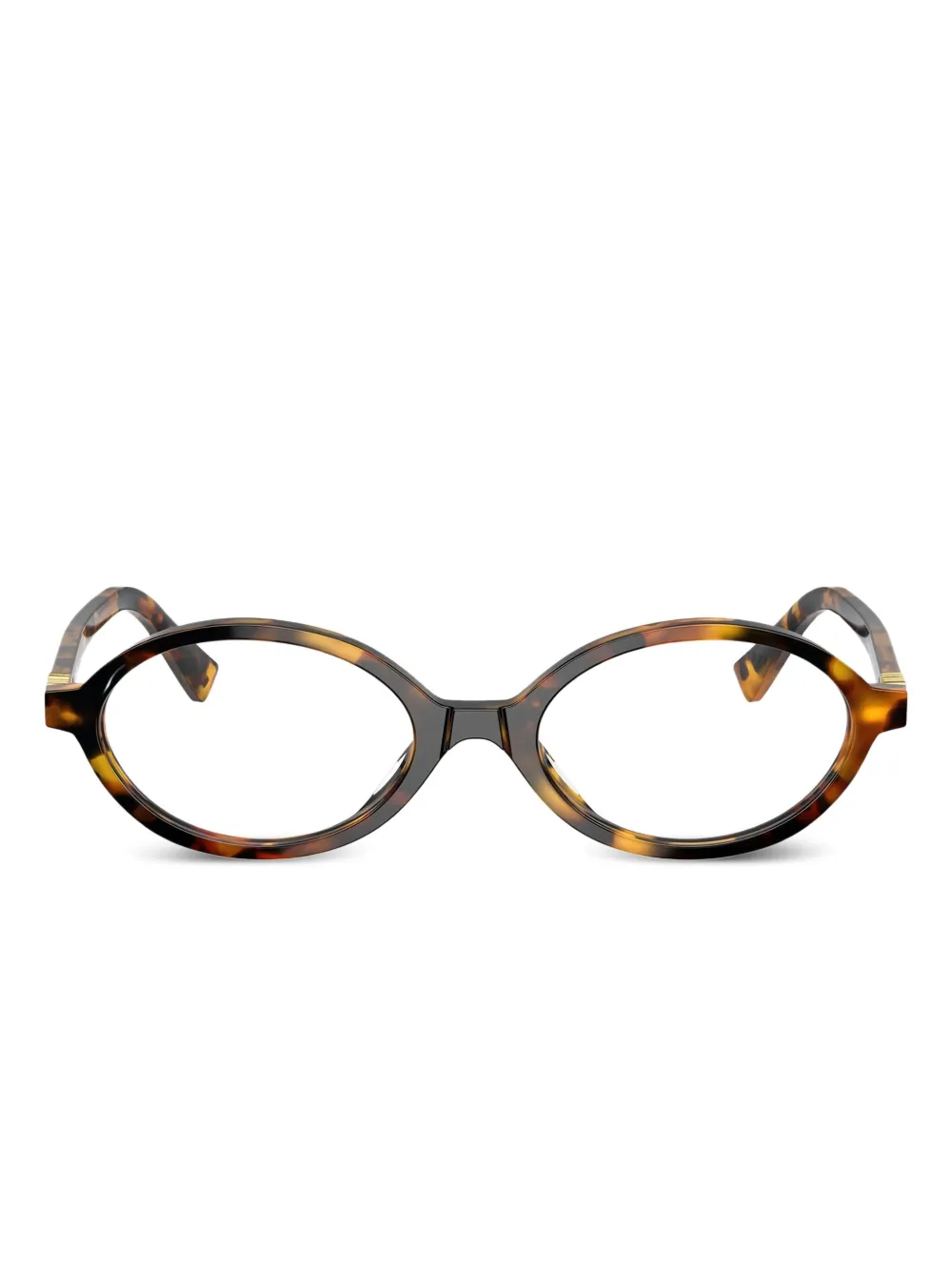 Miu Miu Occhiali ovali - Marrone