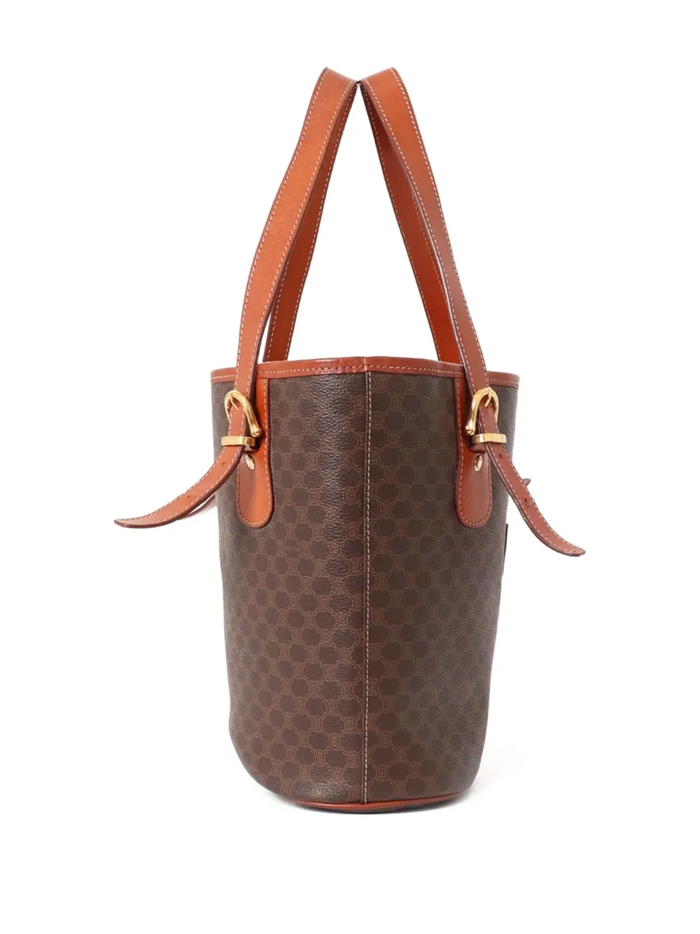 Pre-owned Celine 1995 Macadam Monogram Tote Bag In Brown