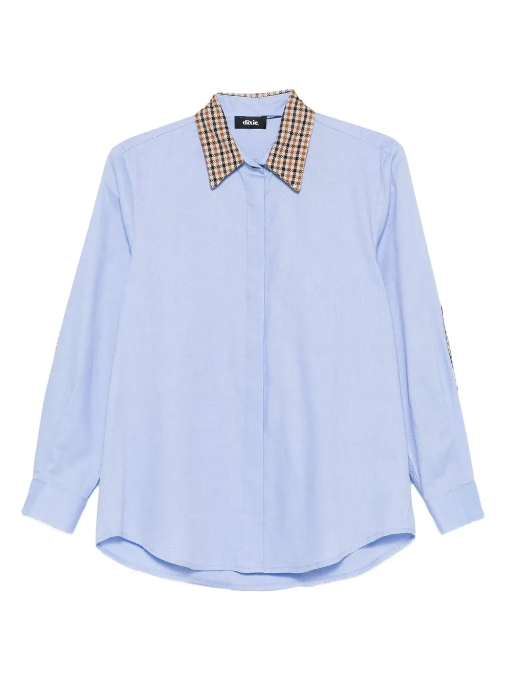 DIXIE camisa con cuello a cuadros | azul | Image 1