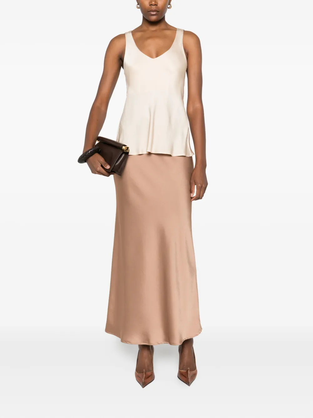 DIXIE satin midi skirt | A-Line Skirts | Image 2