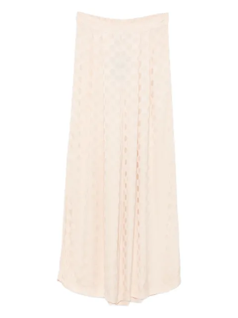 DIXIE pleated polka-dot trousers
