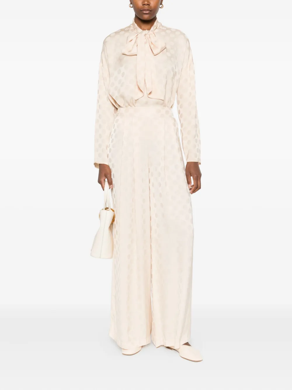 DIXIE pleated polka-dot trousers | Wide-Leg Pants | Image 2