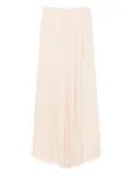 DIXIE pleated polka-dot trousers - Neutrals