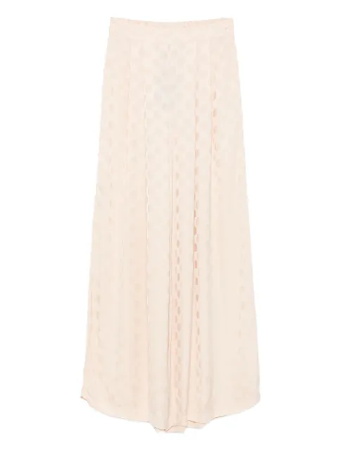 DIXIE pleated polka-dot trousers