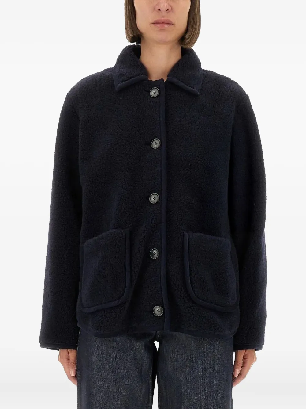 A.P.C. buttoned pocket jacket | bleu | Image 1