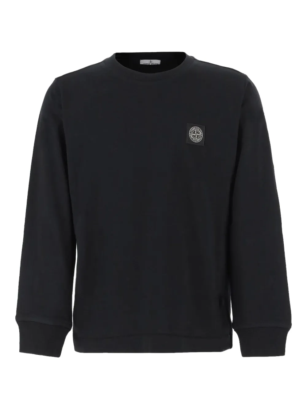 Stone Island Junior patch long-sleeve sweatshirt | Black | Image 1