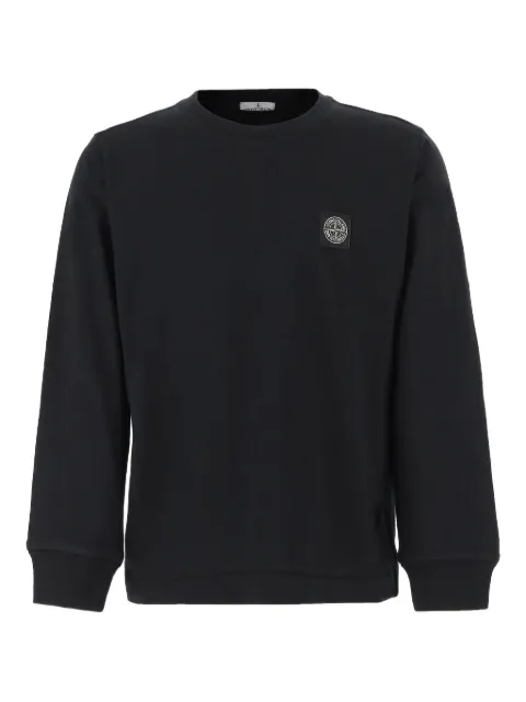 Stone Island Junior patch long-sleeve sweatshirt