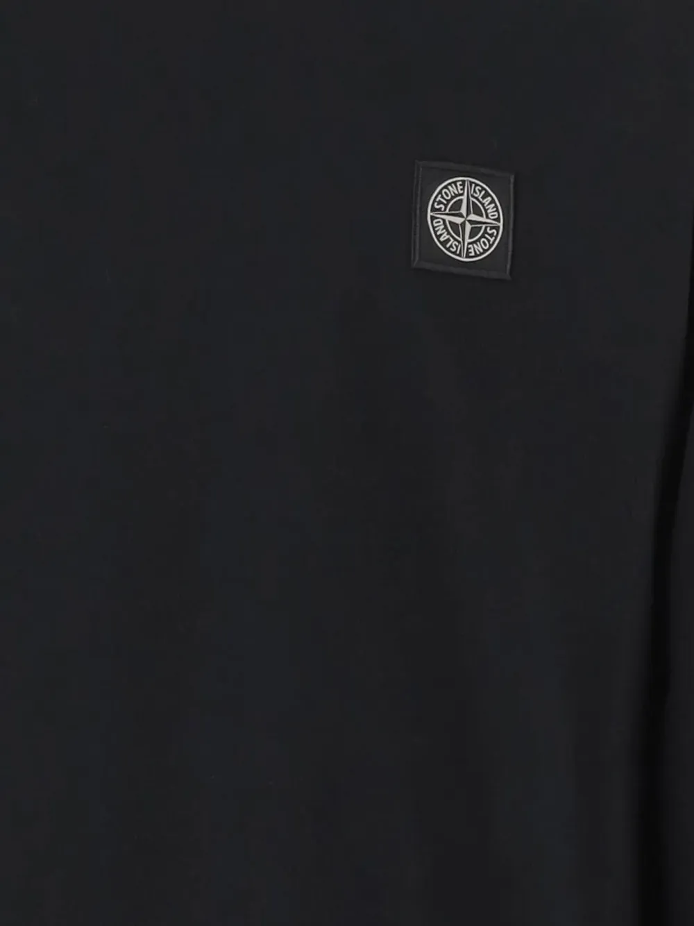 Stone Island Junior Sweater met lange mouwen en patch Zwart