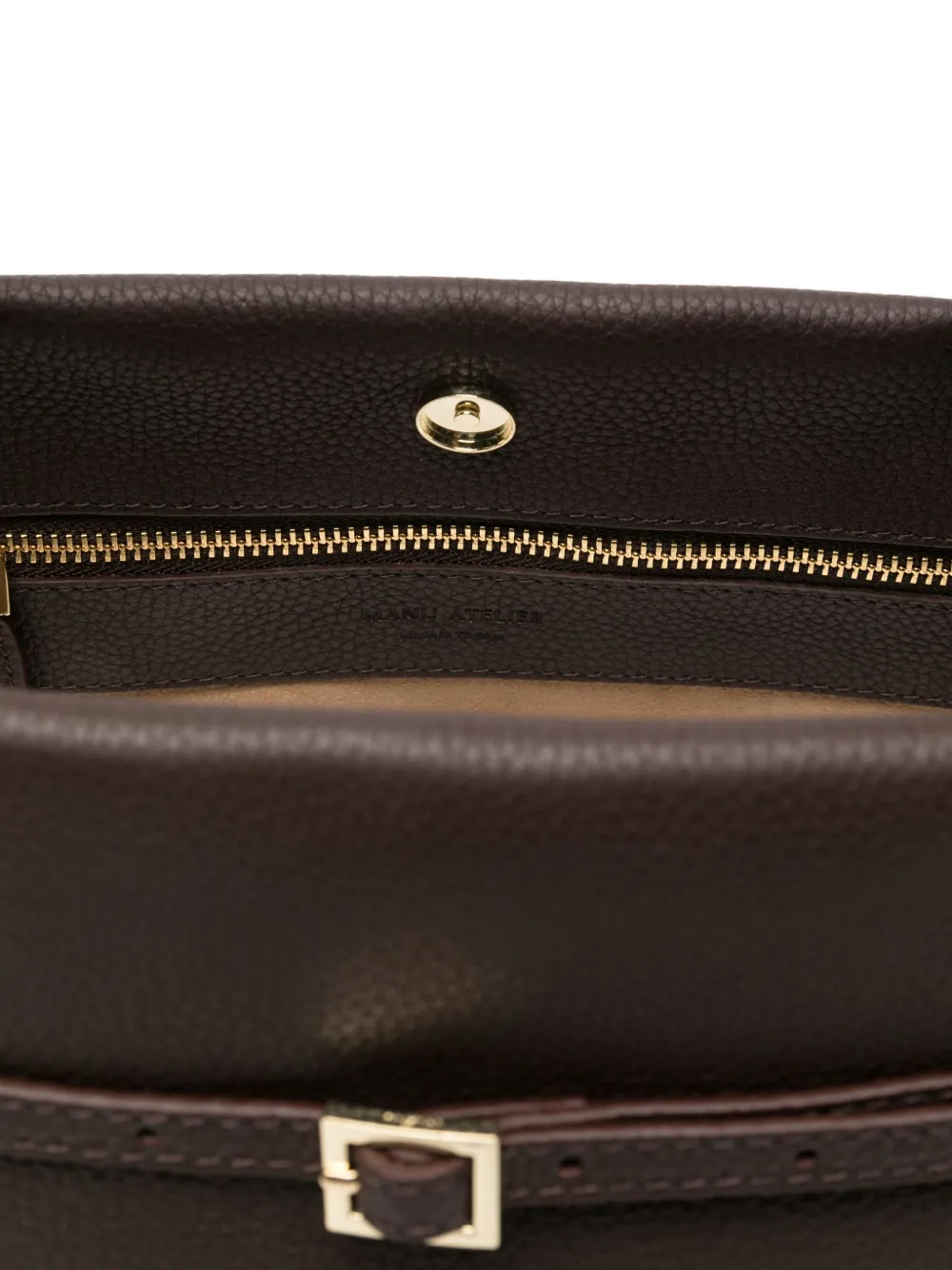 Manu Atelier Le Cambon East West schoudertas Bruin