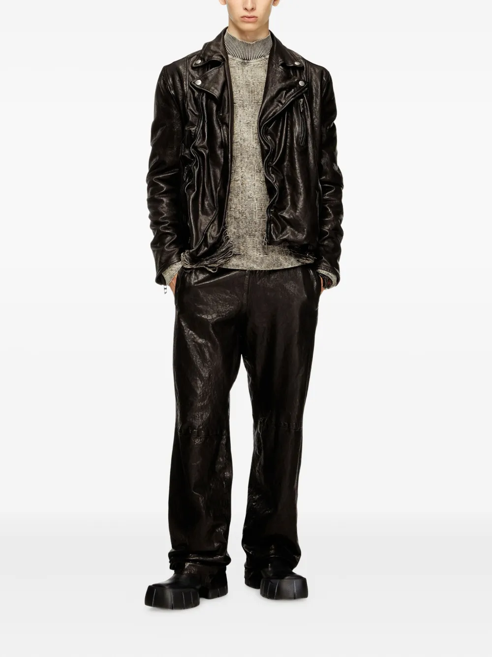Diesel L-Uncan biker jacket | Biker Jackets | Image 2