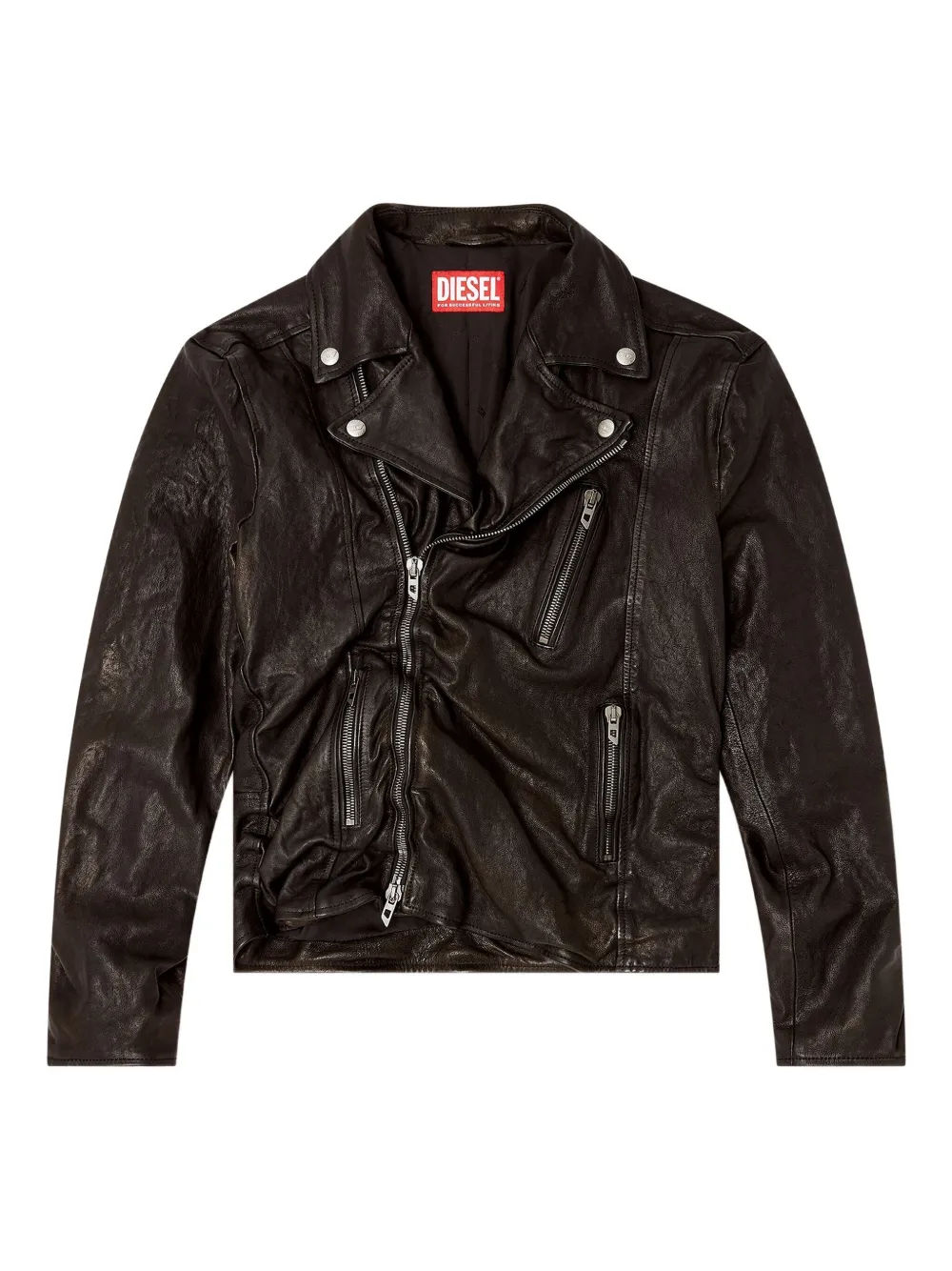 Diesel L-Uncan biker jacket | Black | Image 1