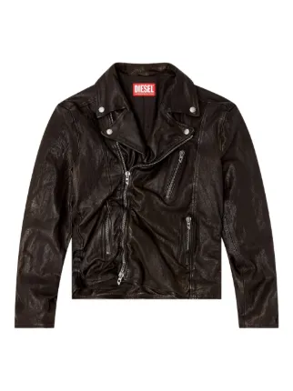 Diesel L-Uncan ライダースジャケット | ブラック | FARFETCH JP