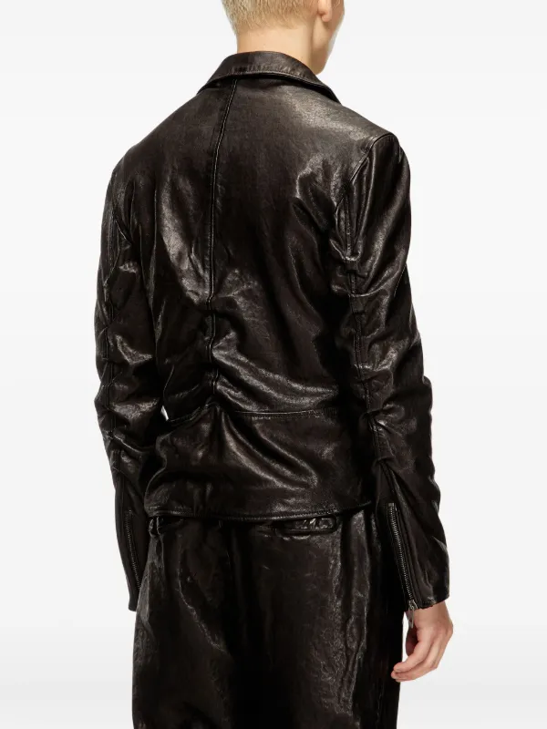 Diesel L-Uncan ライダースジャケット | ブラック | FARFETCH JP