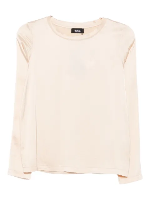 DIXIE long-sleeve satin T-shirt