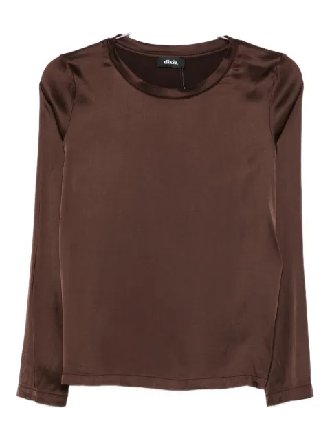 DIXIE long-sleeve satin T-shirt