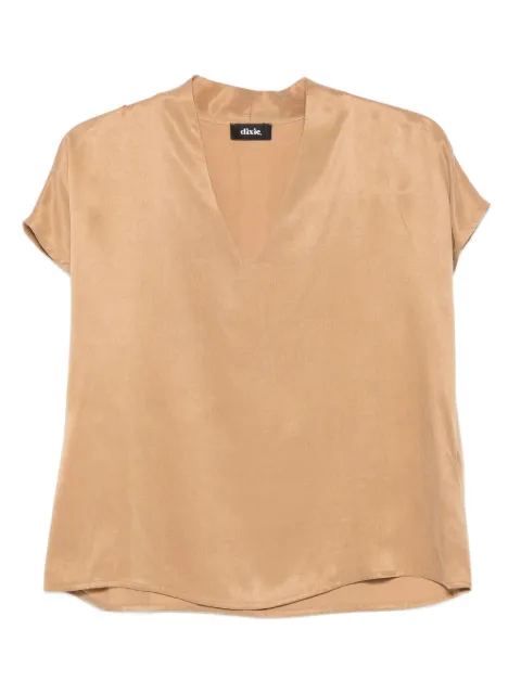DIXIE V-neck short-sleeve blouse