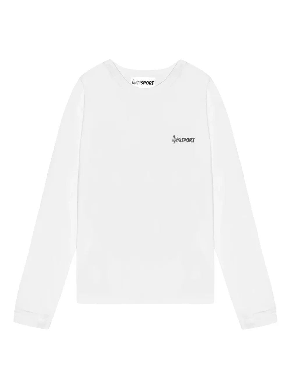 OpéraSPORT Clara organic-cotton long-sleeved T-shirt | White | Image 1