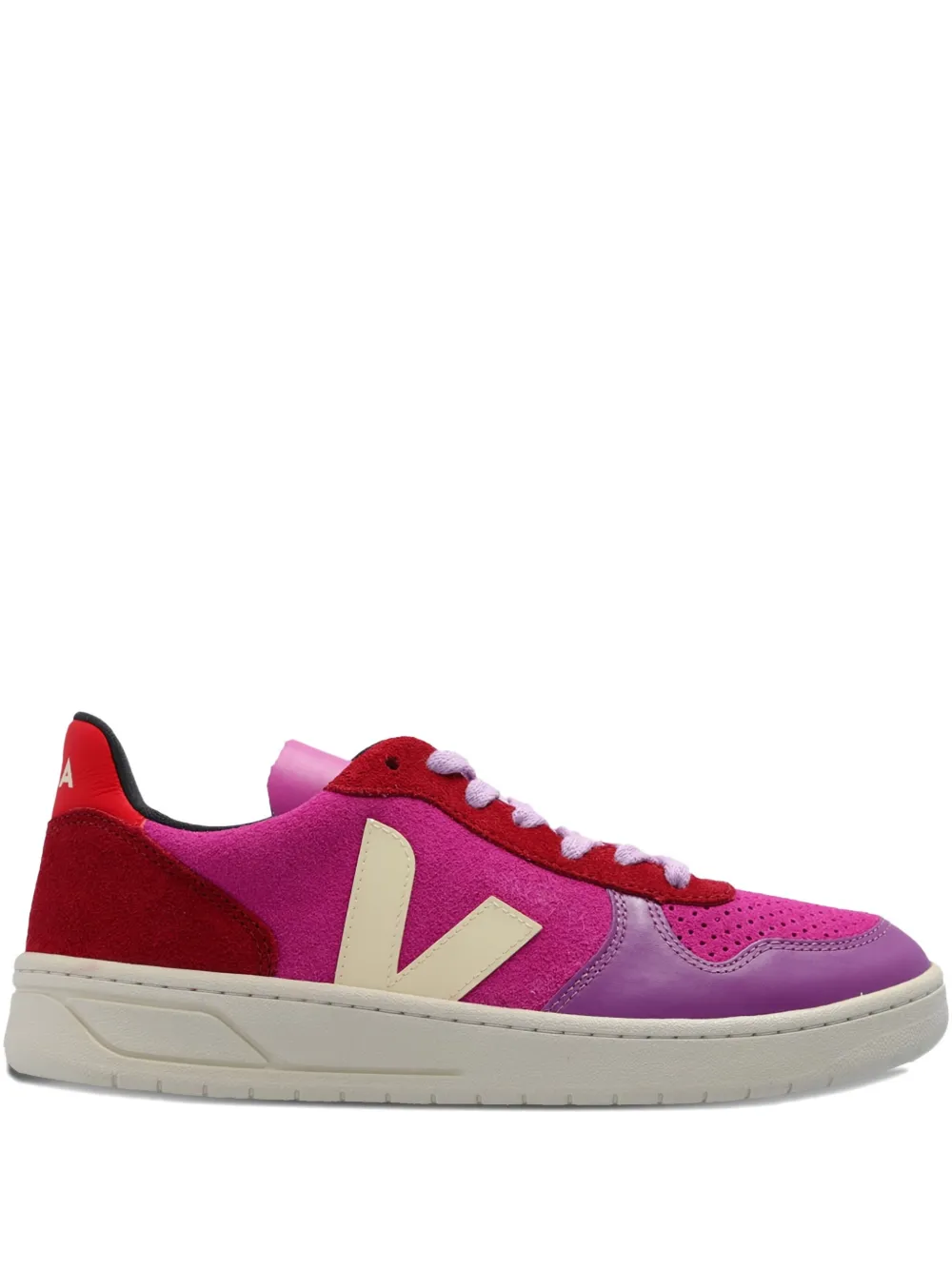 VEJA V-10 leather sneakers Pink