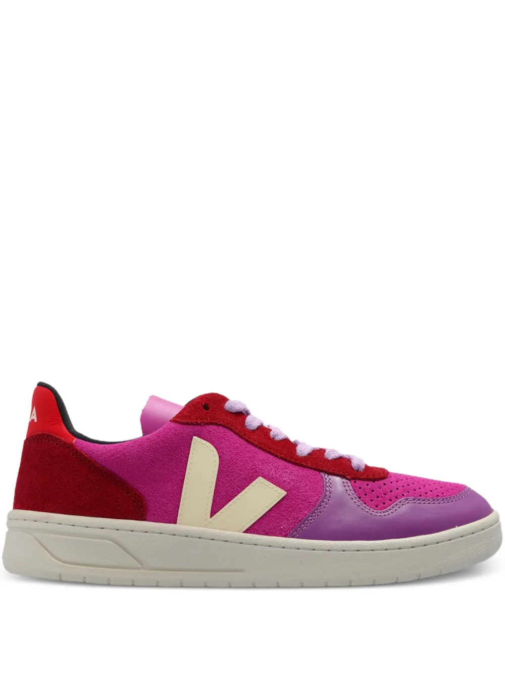 VEJA V-10 leather sneakers Pink